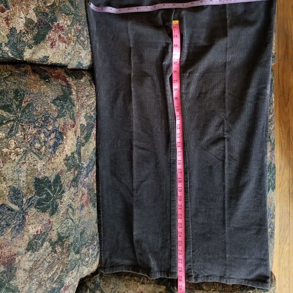 Vintage 90s, needle cord, fine corduroy pants, 4 pockets, Focus, L, gray - Picture 9 of 11